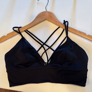 🖤Lululemon Sexy Black Strappy Bralette Yoga Jog Bra Swimsuit Top